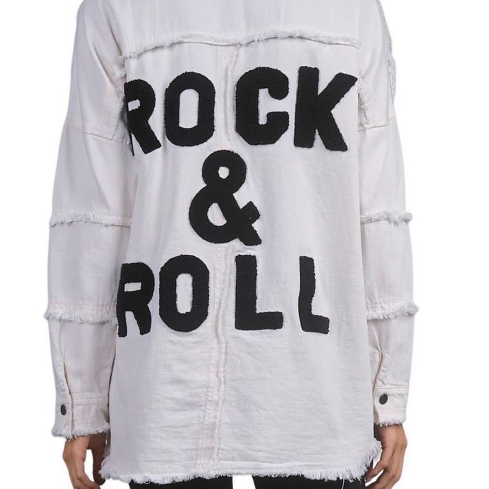 Elan black and white “Rock and Roll” Jacket